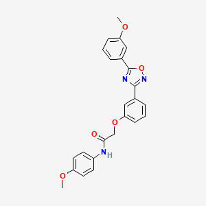 N-(4-methoxyphenyl)-2-{3-[5-(3-methoxyphenyl)-1,2,4-oxadiazol-3-yl]phenoxy}acetamide