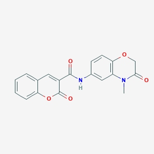 N-(4-methyl-3-oxo-3,4-dihydro-2H-1,4-benzoxazin-6-yl)-2-oxo-2H-chromene-3-carboxamide