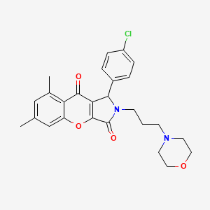 1-(4-Chlorophenyl)-6,8-dimethyl-2-[3-(morpholin-4-yl)propyl]-1,2-dihydrochromeno[2,3-c]pyrrole-3,9-dione