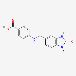 4-{[(1,3-dimethyl-2-oxo-2,3-dihydro-1H-benzimidazol-5-yl)methyl]amino}benzoic acid