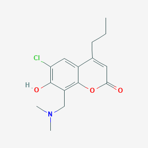 6-chloro-8-[(dimethylamino)methyl]-7-hydroxy-4-propyl-2H-chromen-2-one