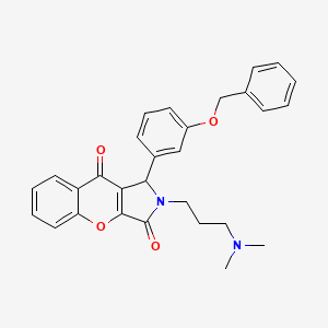 1-[3-(Benzyloxy)phenyl]-2-[3-(dimethylamino)propyl]-1,2-dihydrochromeno[2,3-c]pyrrole-3,9-dione