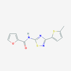 N-[3-(5-methylthiophen-2-yl)-1,2,4-thiadiazol-5-yl]furan-2-carboxamide