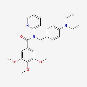 N-[4-(diethylamino)benzyl]-3,4,5-trimethoxy-N-(pyridin-2-yl)benzamide