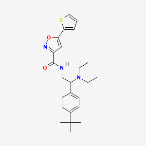 N-[2-(4-tert-butylphenyl)-2-(diethylamino)ethyl]-5-(thiophen-2-yl)-1,2-oxazole-3-carboxamide