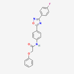 N-{4-[3-(4-fluorophenyl)-1,2,4-oxadiazol-5-yl]phenyl}-2-phenoxyacetamide