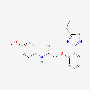 2-[2-(5-ethyl-1,2,4-oxadiazol-3-yl)phenoxy]-N-(4-methoxyphenyl)acetamide