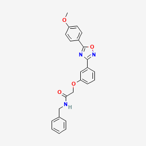 N-benzyl-2-{3-[5-(4-methoxyphenyl)-1,2,4-oxadiazol-3-yl]phenoxy}acetamide