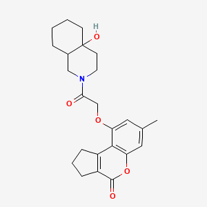 9-[2-(4a-hydroxyoctahydroisoquinolin-2(1H)-yl)-2-oxoethoxy]-7-methyl-2,3-dihydrocyclopenta[c]chromen-4(1H)-one