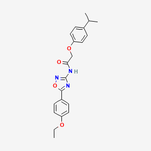 N-[5-(4-ethoxyphenyl)-1,2,4-oxadiazol-3-yl]-2-[4-(propan-2-yl)phenoxy]acetamide