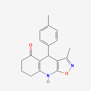 3-methyl-4-(4-methylphenyl)-4,7,8,9-tetrahydro[1,2]oxazolo[5,4-b]quinolin-5(6H)-one