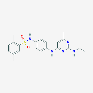 N-(4-((2-(ethylamino)-6-methylpyrimidin-4-yl)amino)phenyl)-2,5-dimethylbenzenesulfonamide