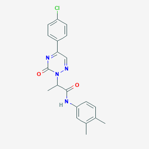 2-[5-(4-chlorophenyl)-3-oxo-1,2,4-triazin-2(3H)-yl]-N-(3,4-dimethylphenyl)propanamide