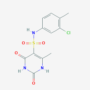 N-(3-chloro-4-methylphenyl)-2-hydroxy-4-methyl-6-oxo-1,6-dihydropyrimidine-5-sulfonamide