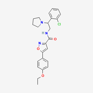 N-[2-(2-chlorophenyl)-2-(pyrrolidin-1-yl)ethyl]-5-(4-ethoxyphenyl)-1,2-oxazole-3-carboxamide