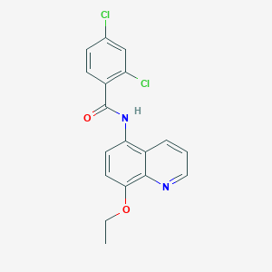 2,4-dichloro-N-(8-ethoxyquinolin-5-yl)benzamide