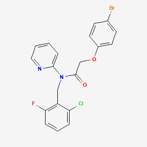 2-(4-bromophenoxy)-N-(2-chloro-6-fluorobenzyl)-N-(pyridin-2-yl)acetamide