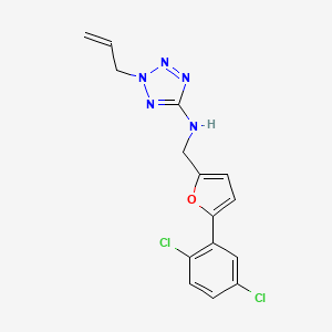 2-allyl-N-{[5-(2,5-dichlorophenyl)-2-furyl]methyl}-2H-tetrazol-5-amine