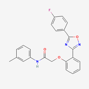 2-{2-[5-(4-fluorophenyl)-1,2,4-oxadiazol-3-yl]phenoxy}-N-(3-methylphenyl)acetamide