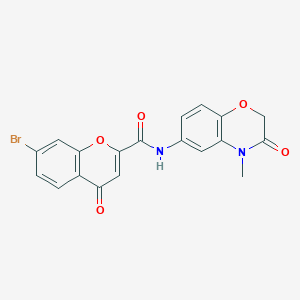 7-bromo-N-(4-methyl-3-oxo-3,4-dihydro-2H-1,4-benzoxazin-6-yl)-4-oxo-4H-chromene-2-carboxamide