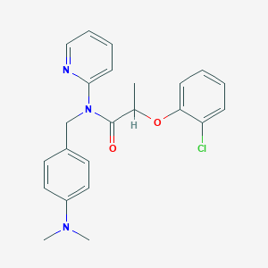 2-(2-chlorophenoxy)-N-[4-(dimethylamino)benzyl]-N-(pyridin-2-yl)propanamide