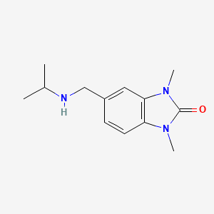 1,3-dimethyl-5-[(propan-2-ylamino)methyl]-1,3-dihydro-2H-benzimidazol-2-one