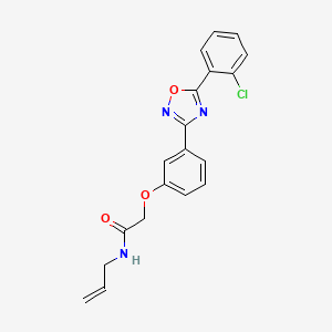 2-{3-[5-(2-chlorophenyl)-1,2,4-oxadiazol-3-yl]phenoxy}-N-(prop-2-en-1-yl)acetamide