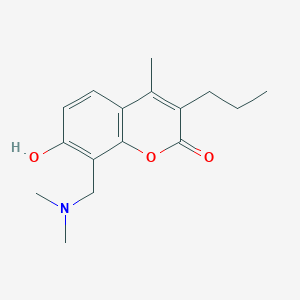 8-[(dimethylamino)methyl]-7-hydroxy-4-methyl-3-propyl-2H-chromen-2-one