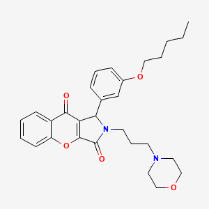 2-[3-(Morpholin-4-yl)propyl]-1-[3-(pentyloxy)phenyl]-1,2-dihydrochromeno[2,3-c]pyrrole-3,9-dione