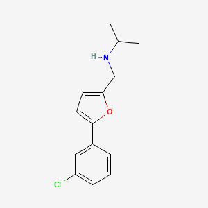 N-{[5-(3-chlorophenyl)furan-2-yl]methyl}propan-2-amine