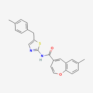 7-methyl-N-[5-(4-methylbenzyl)-1,3-thiazol-2-yl]-1-benzoxepine-4-carboxamide