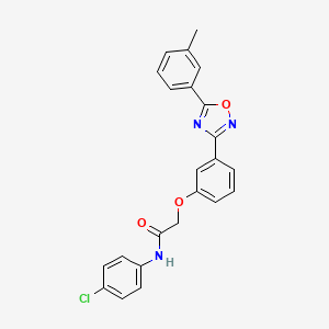 N-(4-chlorophenyl)-2-{3-[5-(3-methylphenyl)-1,2,4-oxadiazol-3-yl]phenoxy}acetamide