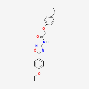 molecular formula C20H21N3O4 B11304317 N-[5-(4-ethoxyphenyl)-1,2,4-oxadiazol-3-yl]-2-(4-ethylphenoxy)acetamide 