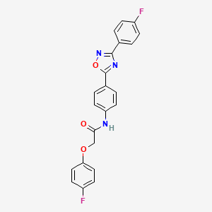 2-(4-fluorophenoxy)-N-{4-[3-(4-fluorophenyl)-1,2,4-oxadiazol-5-yl]phenyl}acetamide