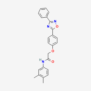 N-(3,4-dimethylphenyl)-2-[4-(3-phenyl-1,2,4-oxadiazol-5-yl)phenoxy]acetamide