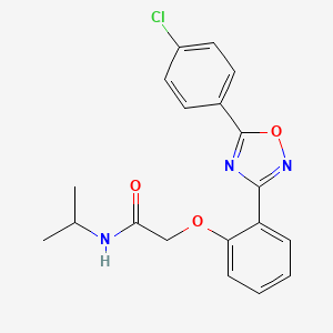 2-{2-[5-(4-chlorophenyl)-1,2,4-oxadiazol-3-yl]phenoxy}-N-(propan-2-yl)acetamide