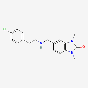 5-({[2-(4-chlorophenyl)ethyl]amino}methyl)-1,3-dimethyl-1,3-dihydro-2H-benzimidazol-2-one