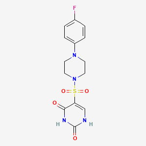 5-{[4-(4-fluorophenyl)piperazin-1-yl]sulfonyl}-2-hydroxypyrimidin-4(3H)-one