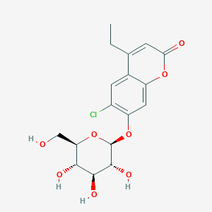 6-chloro-4-ethyl-2-oxo-2H-chromen-7-yl beta-D-glucopyranoside