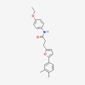 3-[5-(3,4-dimethylphenyl)furan-2-yl]-N-(4-ethoxyphenyl)propanamide