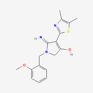 5-amino-4-(4,5-dimethyl-1,3-thiazol-2-yl)-1-(2-methoxybenzyl)-1,2-dihydro-3H-pyrrol-3-one