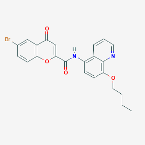 6-bromo-N-(8-butoxyquinolin-5-yl)-4-oxo-4H-chromene-2-carboxamide