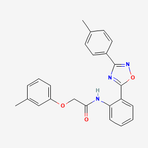 2-(3-methylphenoxy)-N-{2-[3-(4-methylphenyl)-1,2,4-oxadiazol-5-yl]phenyl}acetamide