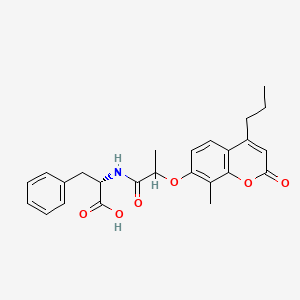 N-{2-[(8-methyl-2-oxo-4-propyl-2H-chromen-7-yl)oxy]propanoyl}-L-phenylalanine