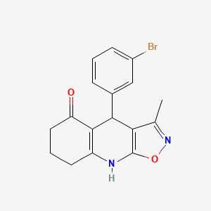 4-(3-Bromophenyl)-3-methyl-4,6,7,8-tetrahydro[1,2]oxazolo[5,4-b]quinolin-5-ol