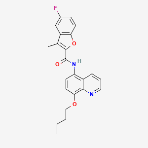 N-(8-butoxyquinolin-5-yl)-5-fluoro-3-methyl-1-benzofuran-2-carboxamide