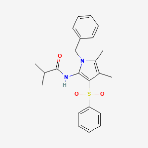 N-[1-benzyl-4,5-dimethyl-3-(phenylsulfonyl)-1H-pyrrol-2-yl]-2-methylpropanamide