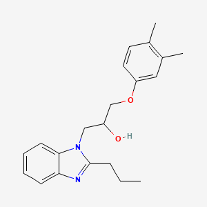 1-(3,4-dimethylphenoxy)-3-(2-propyl-1H-benzimidazol-1-yl)propan-2-ol