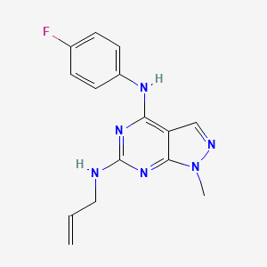 N6-allyl-N4-(4-fluorophenyl)-1-methyl-1H-pyrazolo[3,4-d]pyrimidine-4,6-diamine