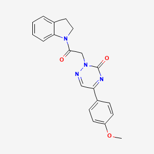 2-[2-(2,3-dihydro-1H-indol-1-yl)-2-oxoethyl]-5-(4-methoxyphenyl)-1,2,4-triazin-3(2H)-one